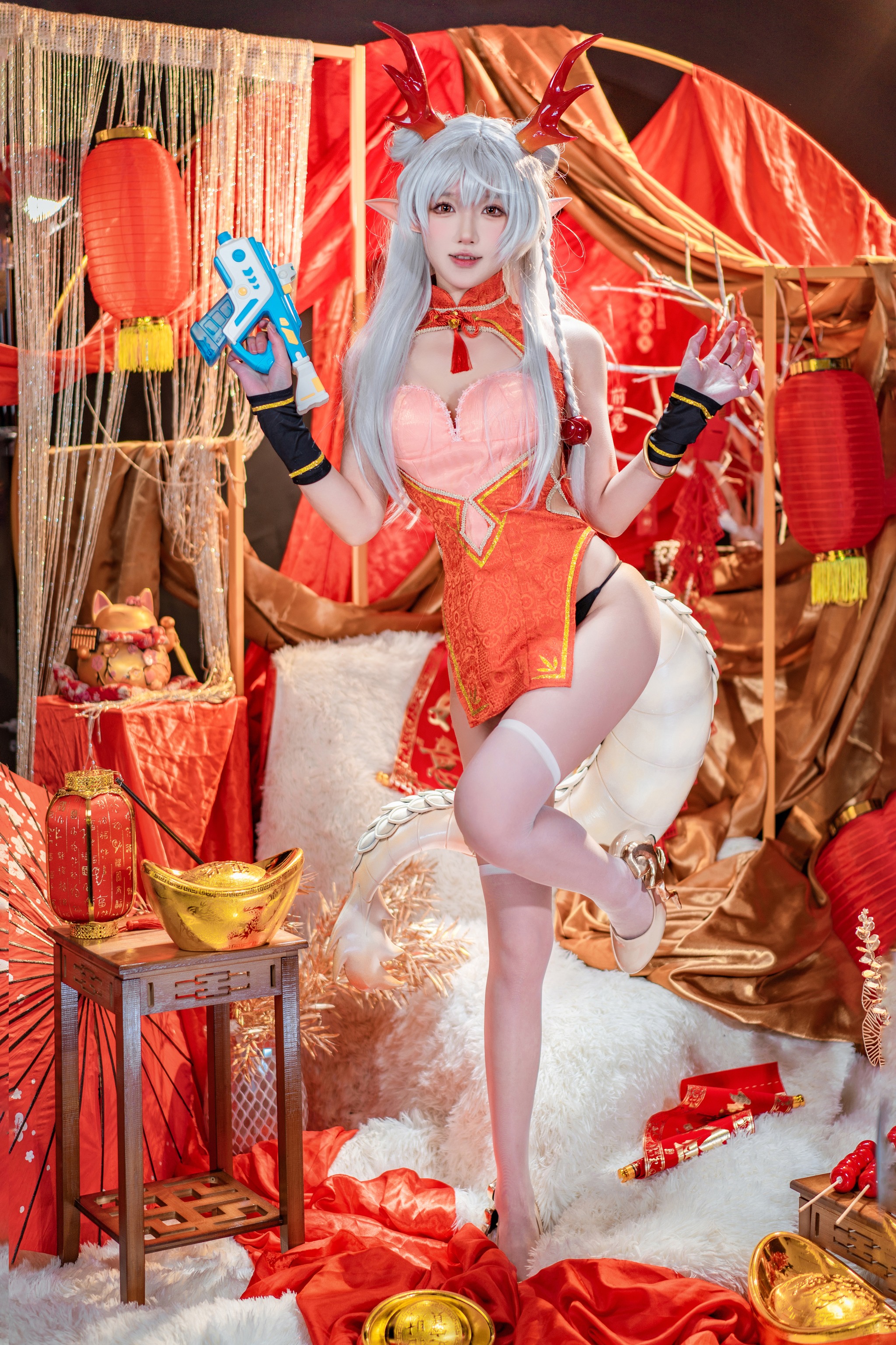 阿包也是兔娘 - NO.083 新春贺图 龙妹[44P1V]-XikXak